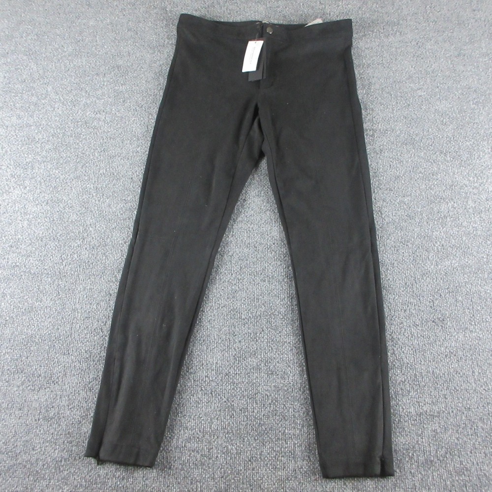 Banana Republic Pants Womens 6 Black Suede Jegging Slim Stretch Zip Front